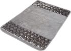Modern Bathroom Rug Classic Luxury Bath Rug Contemporary Decor Silver Bath Mat for Shower Unique Design Stylish Bathroom Rug Bath Shower Tub Decor Bli
