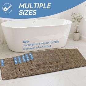 Bathroom Rugs 24x17, Bath Mats for Bathroom Non Slip with Rubber Backing,High Absorbent Microfiber Bath Rugs Quick Drying, Machine Washable