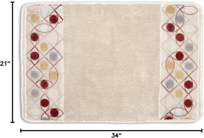 Modern Bathroom Rug Classic Luxury Bath Rug Contemporary Decor Beautiful Shower Mat Unique Design Stylish Bathroom Rug Bath Shower Tub Decor