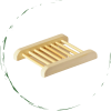Natural Bamboo Soap Dish Bar Holder | Eco-Friendly Wooden Soap Tray for Shower, Bathroom & Kitchen | Extends Life of Shampoo