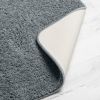 24" x 40" Grey Bath Rug – Skid-Resistant, Ultra-Soft Polyester, Machine Washable, Eco-Friendly Design