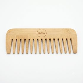 All-Natural Bamboo Hair Comb for Men and Women - Eco-Friendly Wooden Detangler and Beard Straightening Comb for Healthy Hair Growth