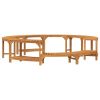Hot Tub Surround Brown Ø100.39 x 21.85 in Solid Acacia Wood
