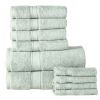 Best Value 10-Piece Cotton Bath Towel Set (2 Bath, 4 Hand, 4 Wash), Jade