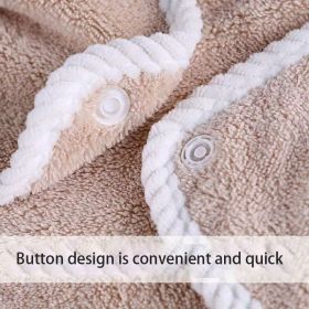 1pc Wearable Bath Towel, Bowknot Coral Velvet Thickened Bath Skirt For Adults, Water Absorption Quick Drying Bath Towel, Bath Supplies (Color: Khaki, Model: 80-130 catties)