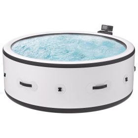 Large hot tub for 4 to 6 People, Portable Outdoor spa with 150 airjets and 1 Thermal Cover Massage hot tub for Patio Garden and Outdoors (title: default title)