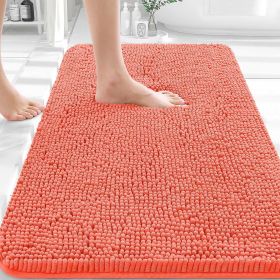 Bathroom Rugs 30x20, Extra Soft Absorbent Chenille Bath Rugs, Rubber Backing Quick Dry, Machine Washable Bath Mats for Bathroom Floor, Tub and Sh (Material: Chenille)