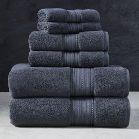 Signature Soft 6 Piece Solid Towel Set (Actual Color: Gray)