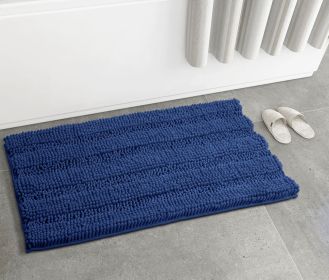 Luxury Chenille Bathroom Rug Mat; Extra Soft Thick Absorbent Shaggy Bath Rugs; Non-Slip Machine Wash Dry Plush Bath Mats for Bathroom; Shower; and Tub (default: default)