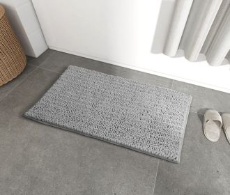 Luxury Chenille Bathroom Rug Mat; Extra Soft Thick Absorbent Shaggy Bath Rugs; Non-Slip Machine Wash Dry Plush Bath Mats for Bathroom; Shower; an (default: default)