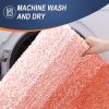 Bathroom Rug Set 2 Piece, Soft Absorbent Microfiber Bath Rug Set, Non-Slip, Machine Wash Dry, Plush Shaggy Bath Mats for Bathroom (30"x20"+24"x16"